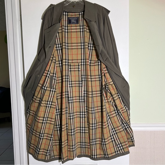 BURBERRY Double-Breasted Trench Coat with Removable Wool Lining EUC - Picture 13 of 16